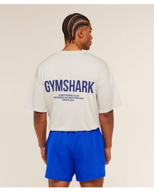 GYMSHARK Conditioning Club Oversized T-Shirt - White