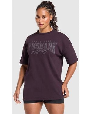 GYMSHARK Lifting Oversized Pump Cover - Purple