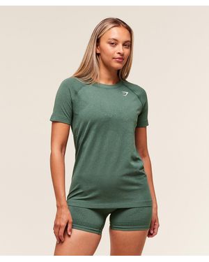 GYMSHARK Vital Seamless 2.0 Light T-Shirt - Green
