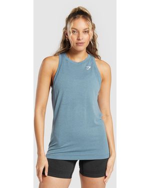 GYMSHARK Vital Seamless 2.0 Light Tank - Blue