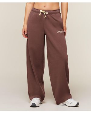 GYMSHARK Cozy Campus Pants Short - Brown