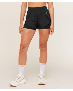 GYMSHARK Running 2-In-1 Shorts - Blue