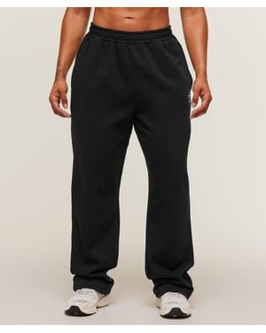 GYMSHARK Training Fleece Straight Leg Short Trousers - Black