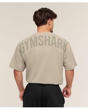 GYMSHARK Power T-Shirt - Natural