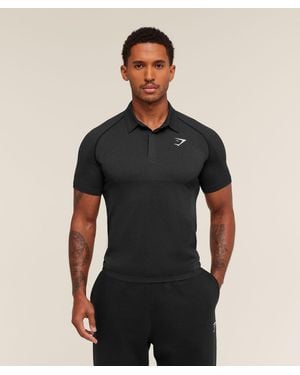 GYMSHARK Vital Polo - Black