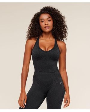 GYMSHARK Adapt Animal X Whitney Tank Top With Shelf - Black