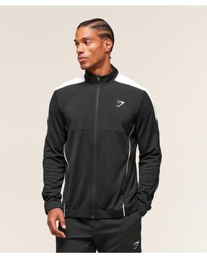 GYMSHARK Arrival Block Track Jacket - Black