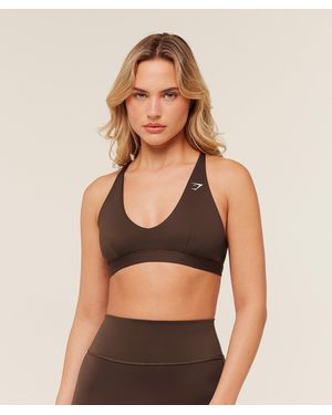 GYMSHARK Flow Light Support Sports Bra - Black
