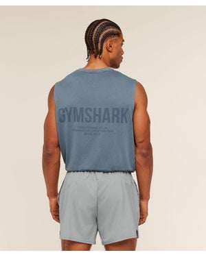 GYMSHARK Conditioning Club Washed Tank - Blue