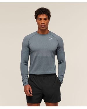 GYMSHARK Vital Long Sleeve T-Shirt - Blue
