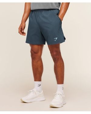 GYMSHARK Sport Hybrid 6" Shorts - Blue
