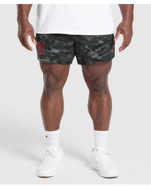GYMSHARK Lifting Mesh 5" Shorts - Blue