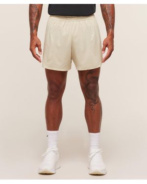 GYMSHARK Running 5" Shorts - Natural