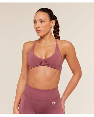 GYMSHARK Interval Seamless Light Support Sports Bra - Pink