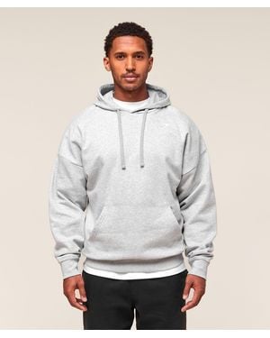 GYMSHARK Crest Oversized Hoodie - Grey