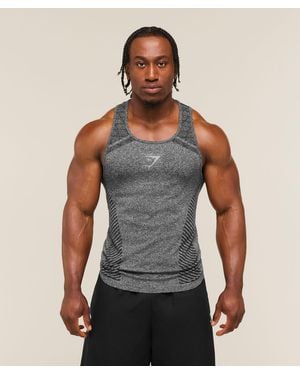 GYMSHARK Devant Seamless Tank - Grey