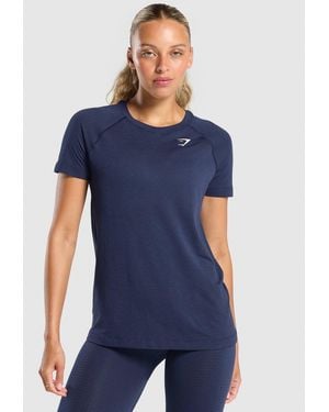 GYMSHARK Vital Seamless 2.0 Light T-Shirt - Blue