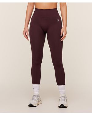 GYMSHARK Light Hold Leggings - Red