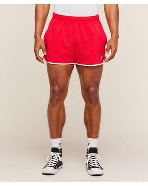 GYMSHARK Accent Conditioning Shorts - Red