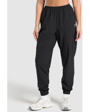 GYMSHARK Woven Cargo Pants - Blue