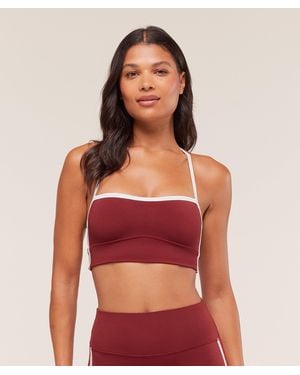 GYMSHARK Piping Sports Bra - Red