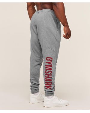 GYMSHARK Power Wordmark Joggers - Grey