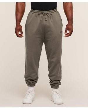 GYMSHARK Olde English Joggers - Natural