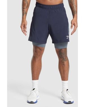 GYMSHARK Sport 7" 2 - Blue