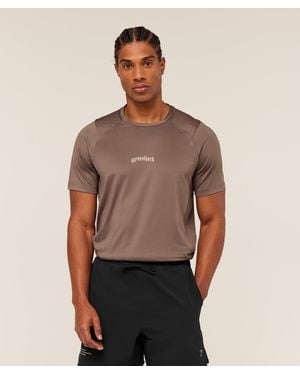 GYMSHARK Tactical T-Shirt - Brown
