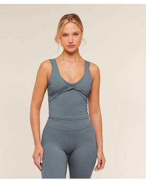 GYMSHARK Crossover Back Tank - Blue