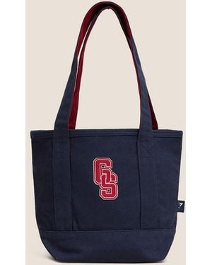 GYMSHARK Collegiate Mini Tote Bag - Blue