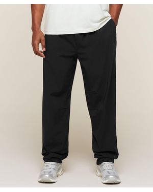 GYMSHARK Campus Crest Oversized Pants - Black