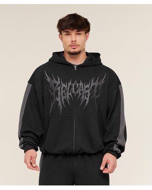 GYMSHARK X Carlos Belcast Zip Up Hoodie - Black