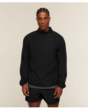 GYMSHARK Distance 1/4 Zip Jacket - Black