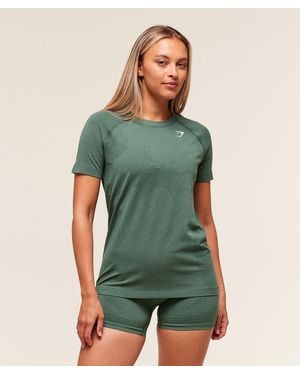 GYMSHARK Vital Seamless 2.0 Light T-Shirt - Green