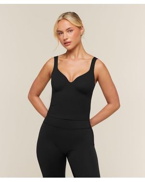 GYMSHARK Shape Push Up Tank - Black