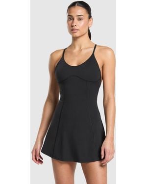 GYMSHARK Strappy 2-In-1 Dress - Black
