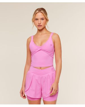 GYMSHARK Crossover Back Tank - Pink