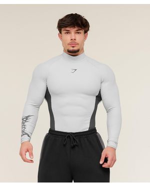 GYMSHARK X Carlos Belcast Long Sleeve Tee - White
