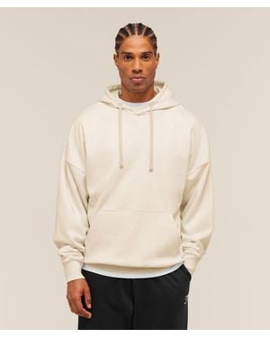 GYMSHARK Crest Oversized Hoodie - Natural
