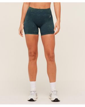 GYMSHARK Steel Seamless Shorts - Blue