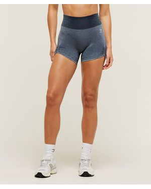 GYMSHARK Blush Seamless Shorts - Blue