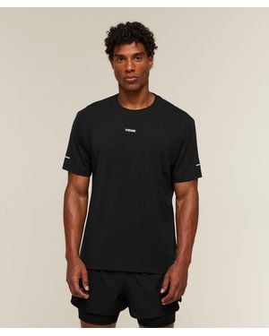 GYMSHARK Running Boxy T-Shirt - Black
