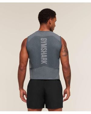 GYMSHARK Lightweight Seamless Tank - Blue