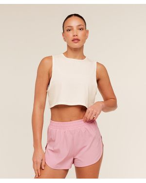 GYMSHARK To From Cut Off Tee - Red