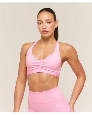 GYMSHARK Ruched Sports Bra 2.0 - Pink