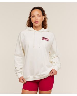 GYMSHARK Valentines Graphic Hoodie - White