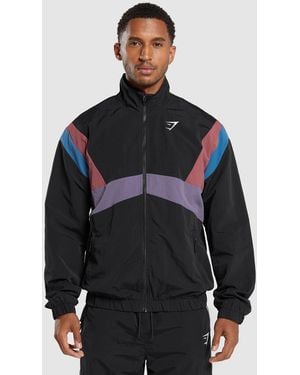 GYMSHARK Retro Track Jacket - Black