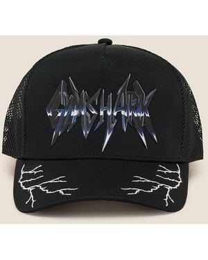 GYMSHARK Lightning Graphic Trucker Cap - Black