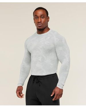 GYMSHARK Devant Seamless Long Sleeve T-Shirt in Blue for Men | Lyst